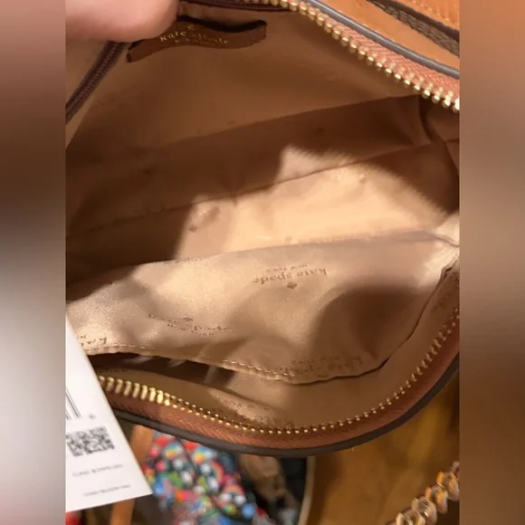 NWT Kate Spade Brown Leather Chain Crossbody Bag - Picture 5 of 5